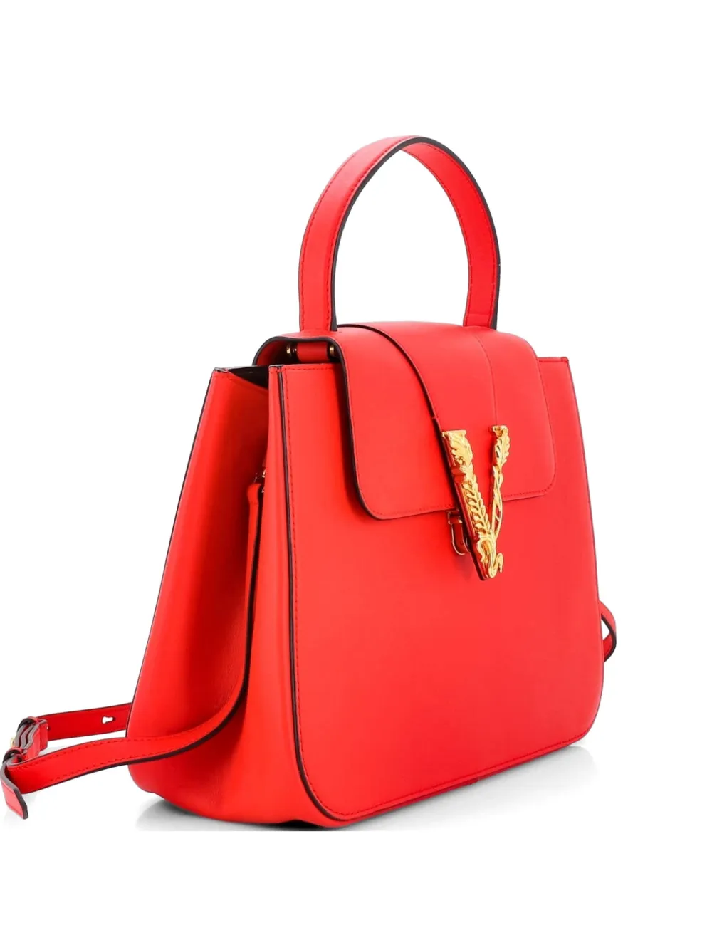 Versace Pre-Owned Virtus Top Handle Bag Leather Medium satchel - Rot