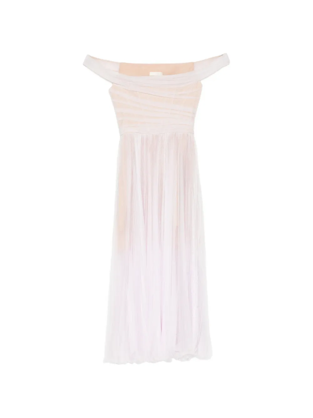 MONTSAND off-shoulder pleated midi dress - Purple
