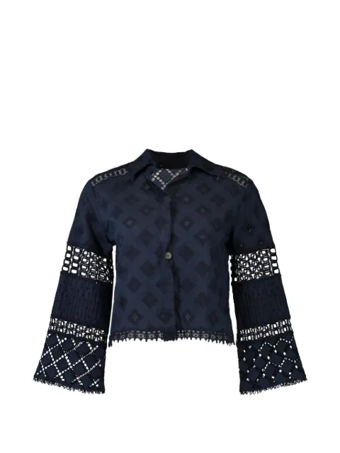 Temptation Positano Aneto lace-trim shirt 
