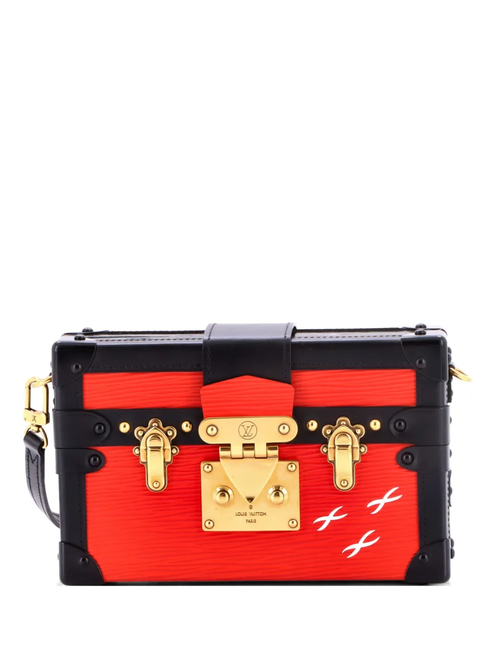 Louis Vuitton Pre-Owned Petite Malle Handbag Epi Leather clutch bag - Black