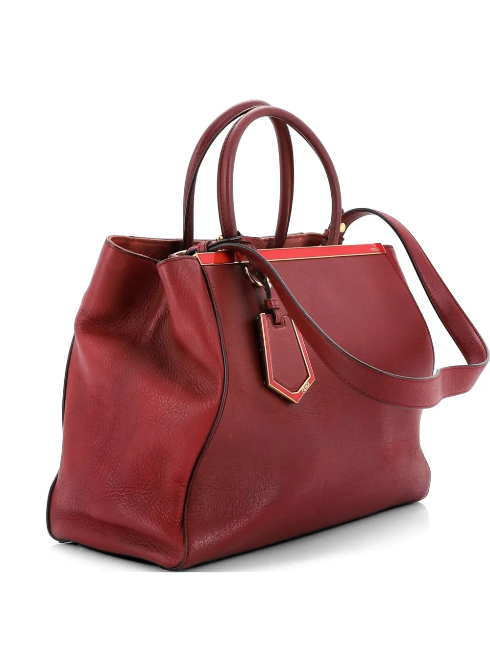 Fendi Pre-Owned 2Jours Bag Leather Medium tote bag - Rosso