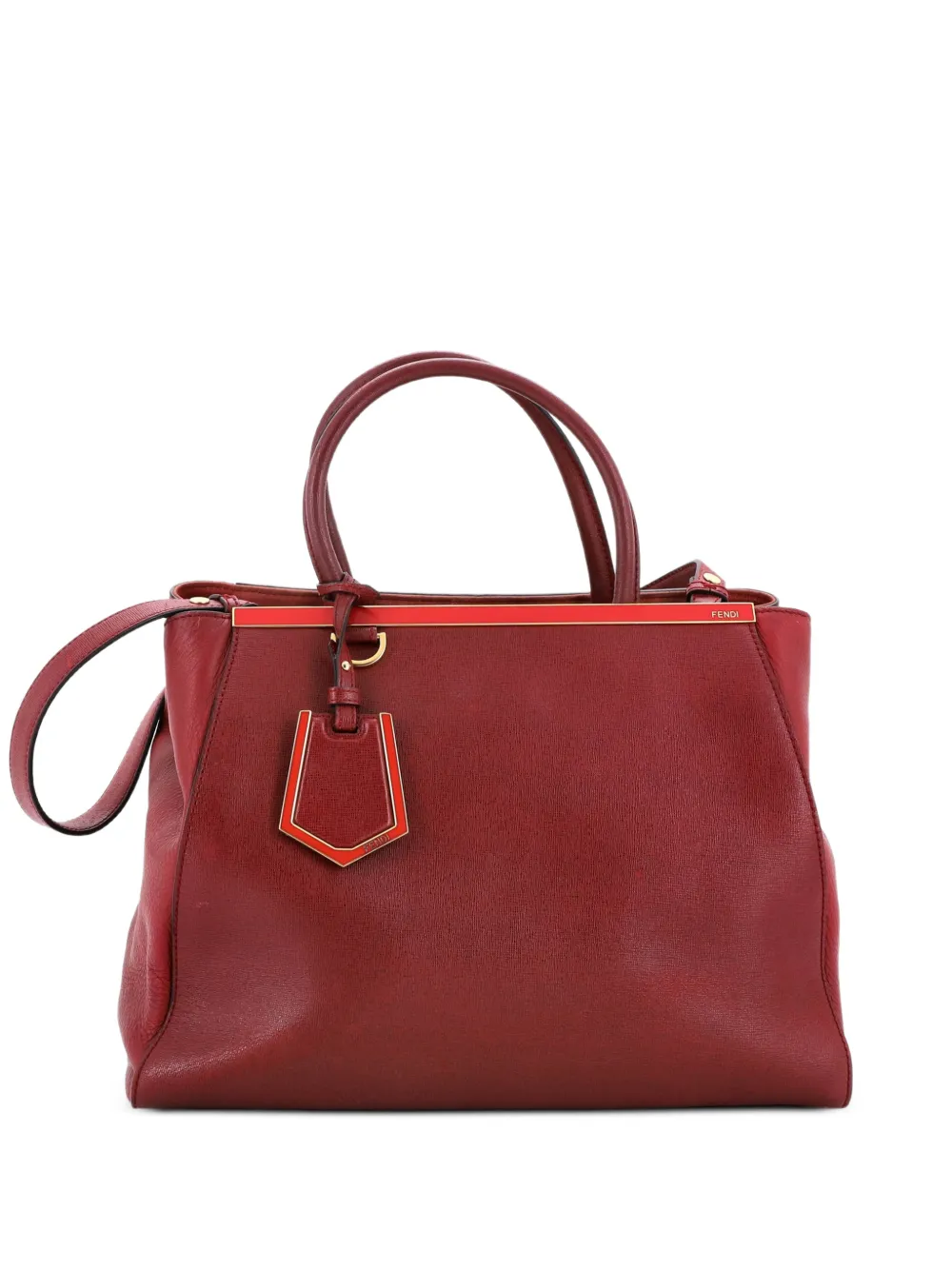 Fendi Pre-Owned 2Jours Bag Leather Medium tote bag - Rosso