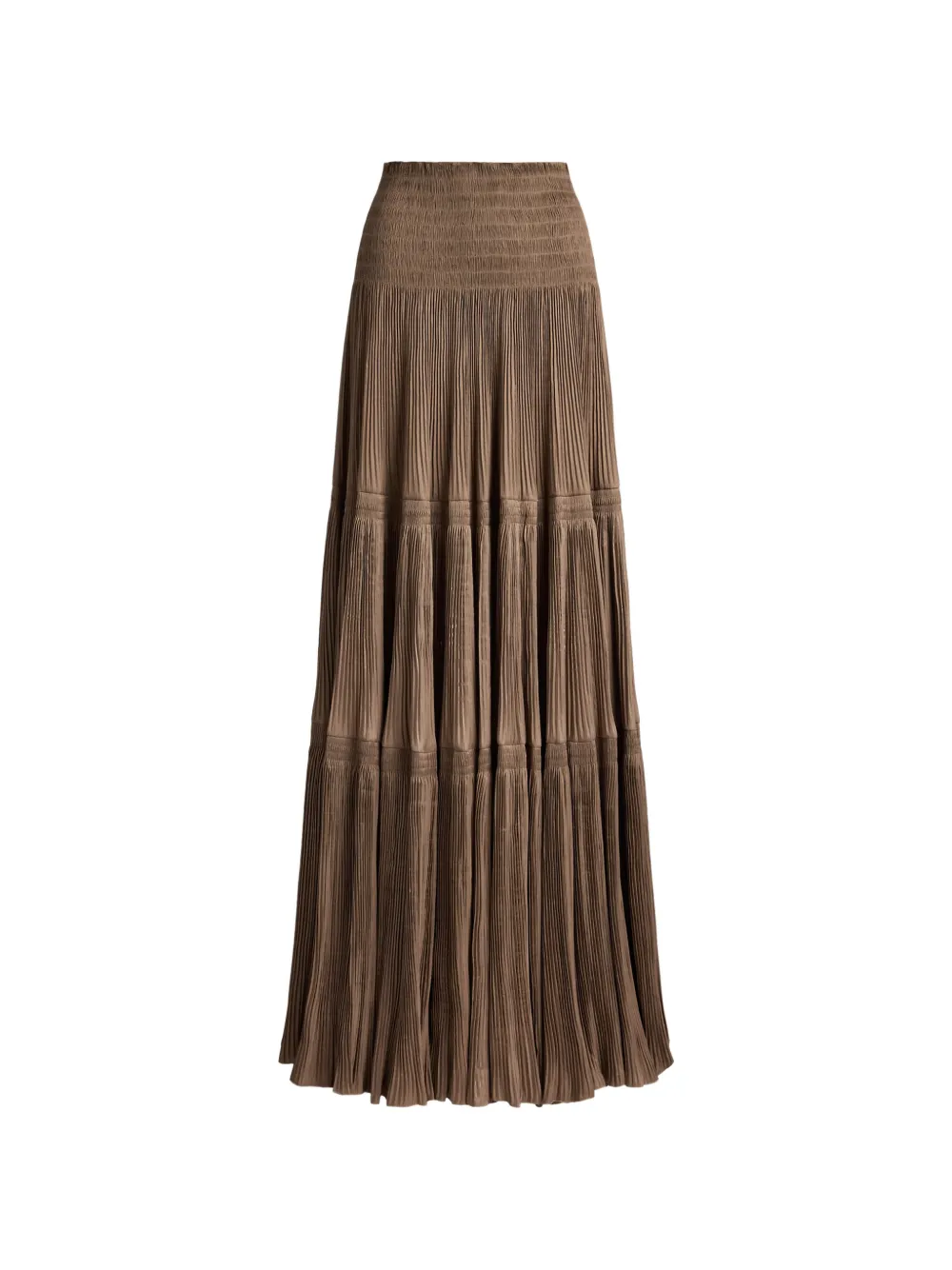 Ralph Lauren Collection jupe longue Adeena à design plissé - Marron Ralph Lauren Collection jupe longue Adeena à design plissé - Marron