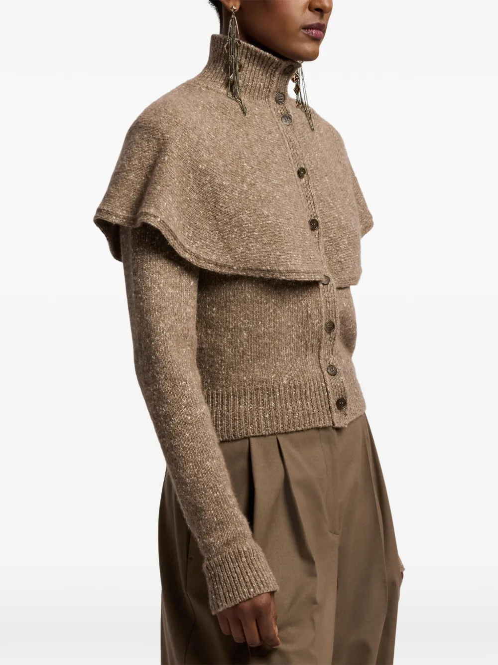 Ralph Lauren Collection Vest met cape-laag Bruin