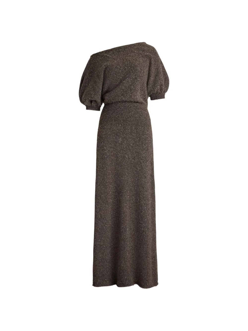 Ralph Lauren Collection robe mi-longue Cecie à épaules dénudées - Marron Ralph Lauren Collection robe mi-longue Cecie à épaules dénudées - Marron
