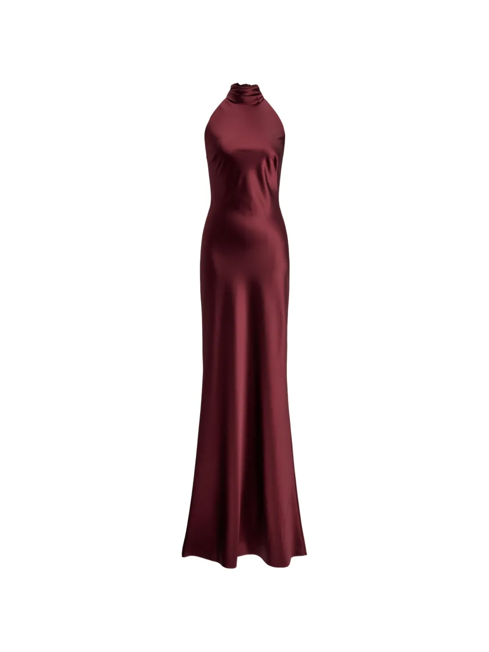 Ralph Lauren Collection Abito lungo Chilton con scollo all'americana - Rosso