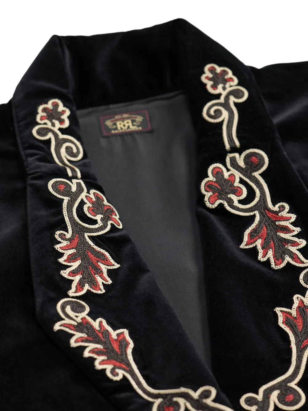 Ralph Lauren RRL Jas met geborduurd logo Zwart