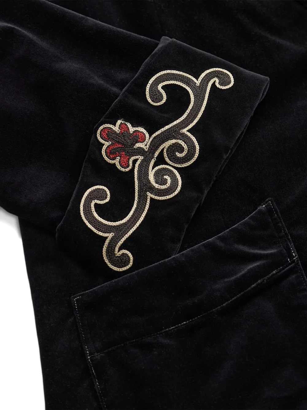 Ralph Lauren RRL Jas met geborduurd logo Zwart