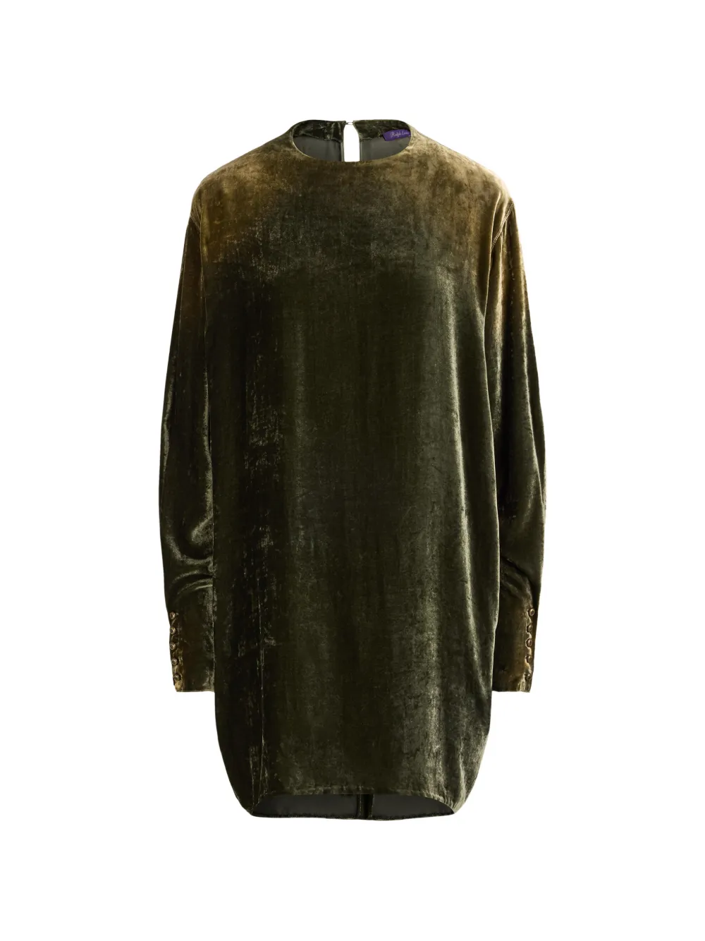 Ralph Lauren Collection robe courte Tessy en velours - Vert