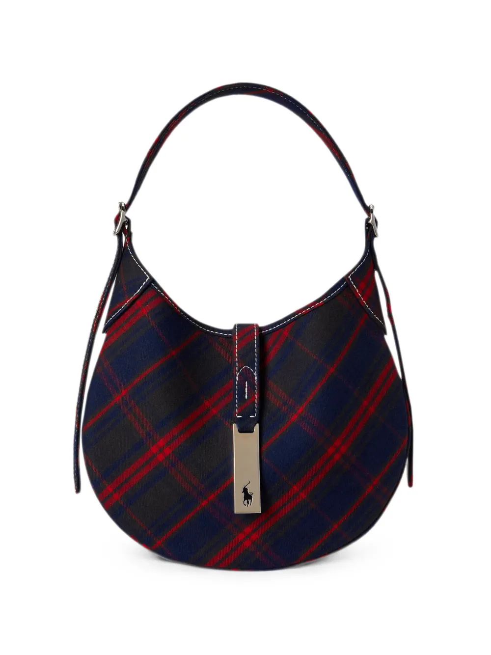 Polo Ralph Lauren Borsa a spalla tartan piccola - Verde