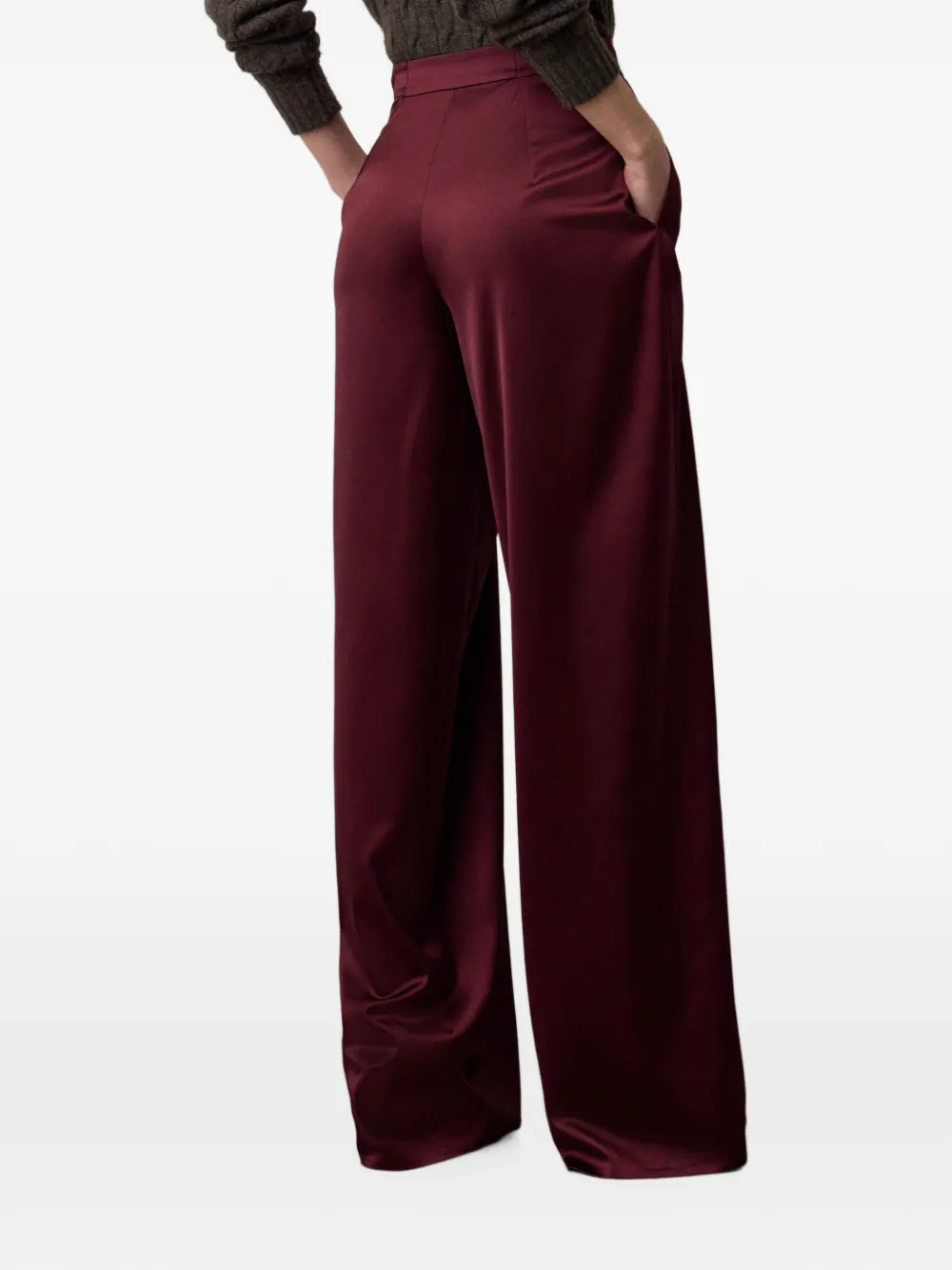 Ralph Lauren Collection Masina palazzo plooibroek Rood
