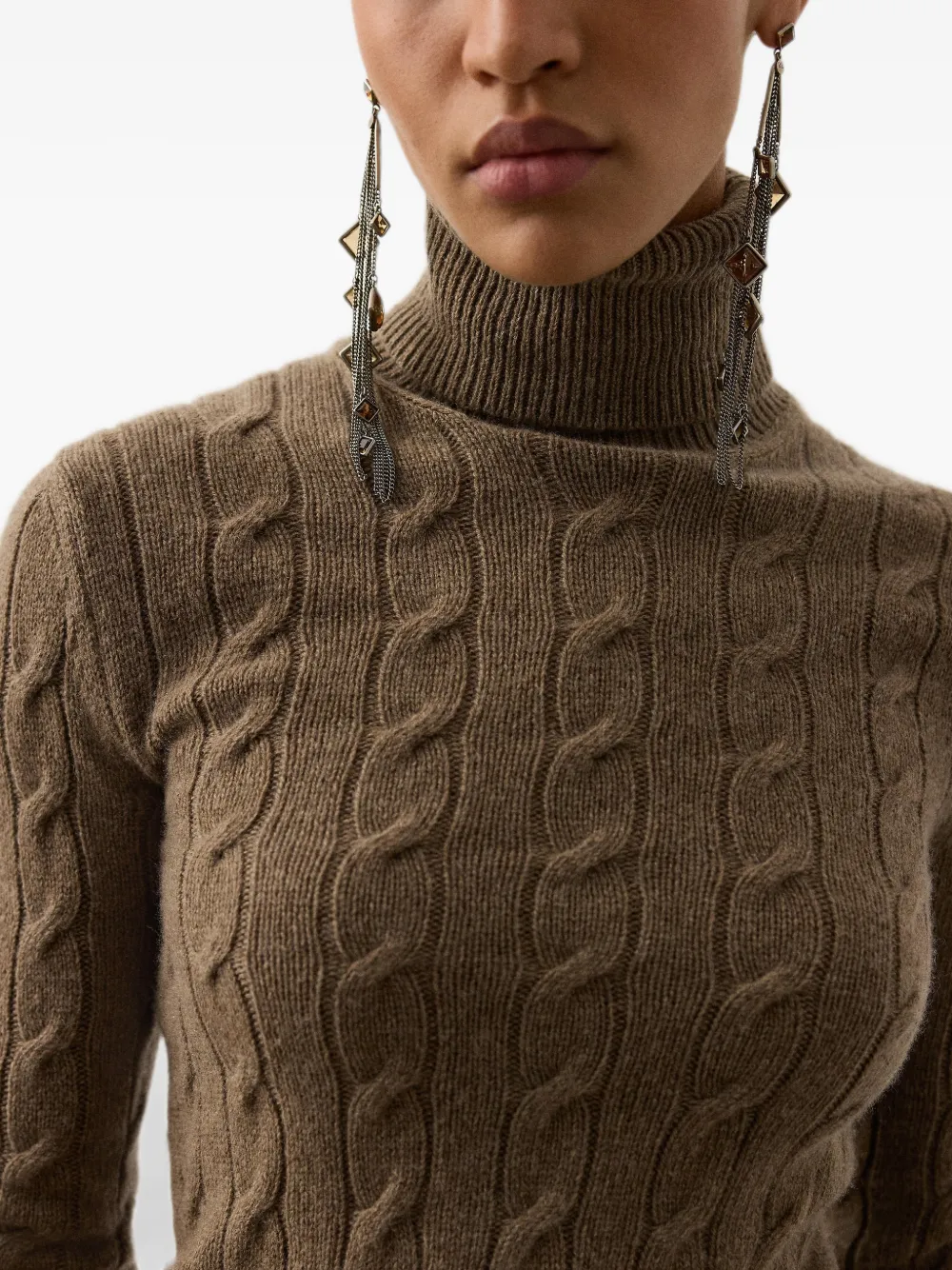Ralph Lauren Collection Kasjmier sweater Bruin