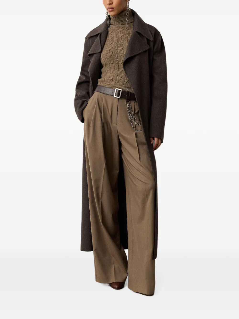 Ralph Lauren Collection Kasjmier sweater Bruin