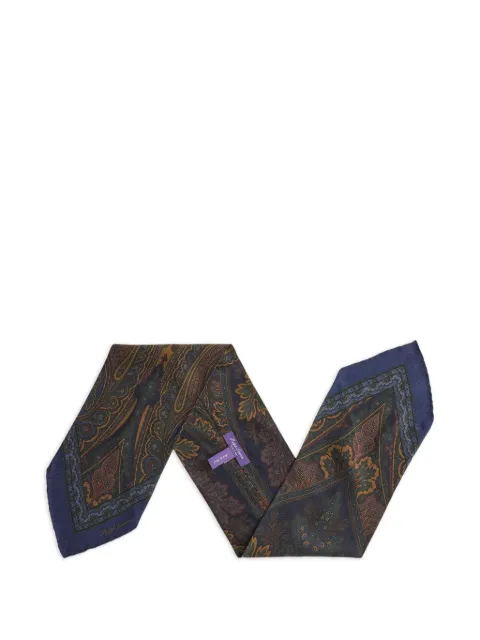 Ralph Lauren Purple Label Zijden sjaal met paisley-print
