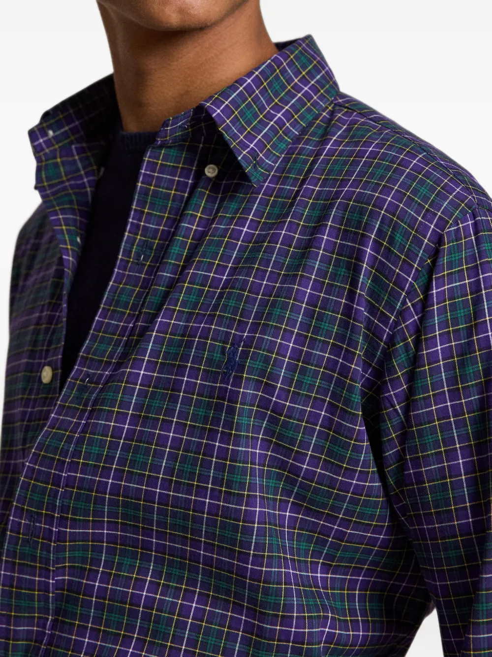Polo Ralph Lauren Custom Fit katoenen overhemd Paars
