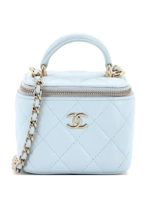 CHANEL Pre-Owned trousse de toilette matelassée à bride en chaîne