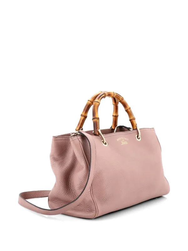 Gucci Pre-Owned バンブーショッパー レザー ミディアム トートバッグ 