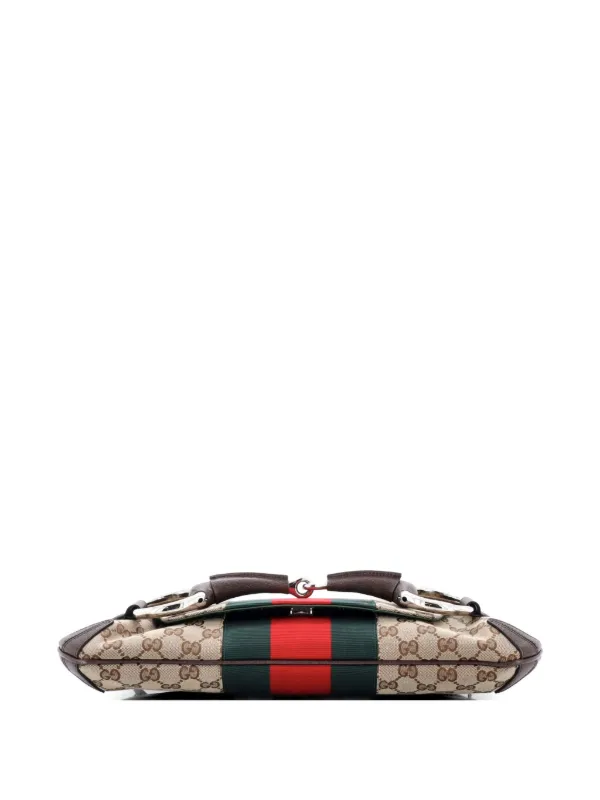 Gucci Pre-Owned ホースビット NM ウェブ チェーン クラッチ GG