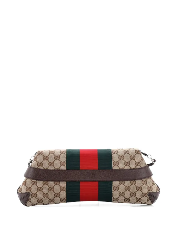 Gucci Pre-Owned ホースビット NM ウェブ チェーン クラッチ GG