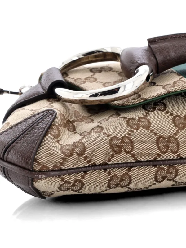 Gucci Pre-Owned ホースビット NM ウェブ チェーン クラッチ GG