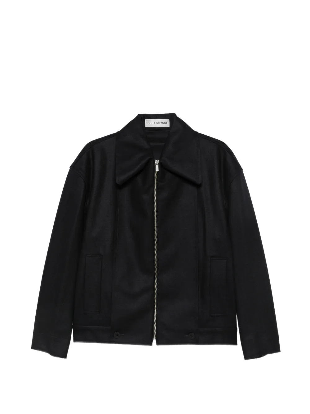 Issey Miyake Shell zip-up oversized jacket