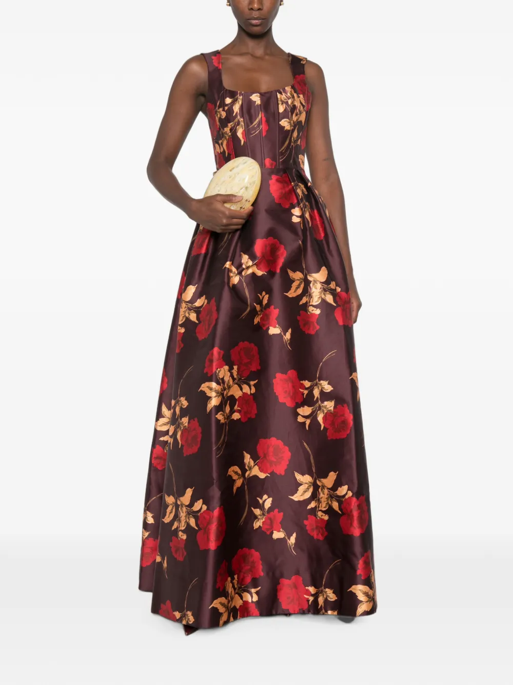 Rebecca Vallance Melora floral-print maxi dress Bruin