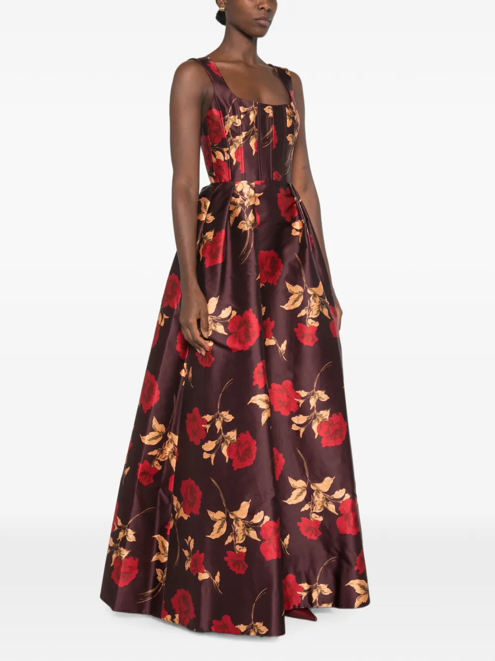 Rebecca Vallance Melora floral-print maxi dress Bruin