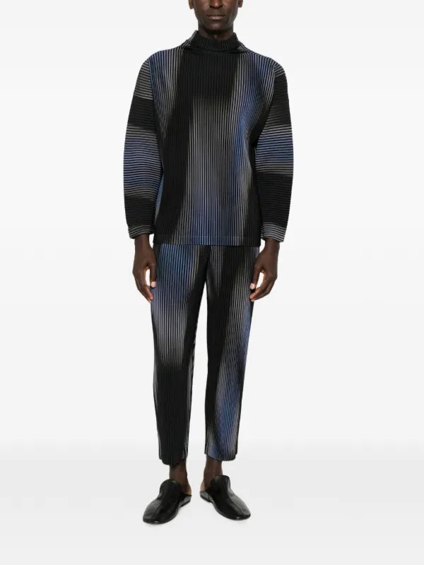 Homme Plissé Issey Miyake Blend Of Lights Trousers | Black | FARFETCH