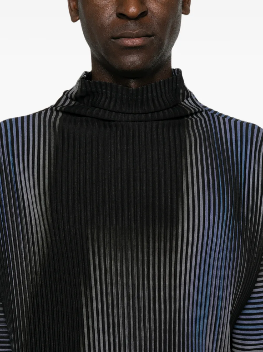 Homme Plissé Issey Miyake Blend of Lights geplooide top Blauw