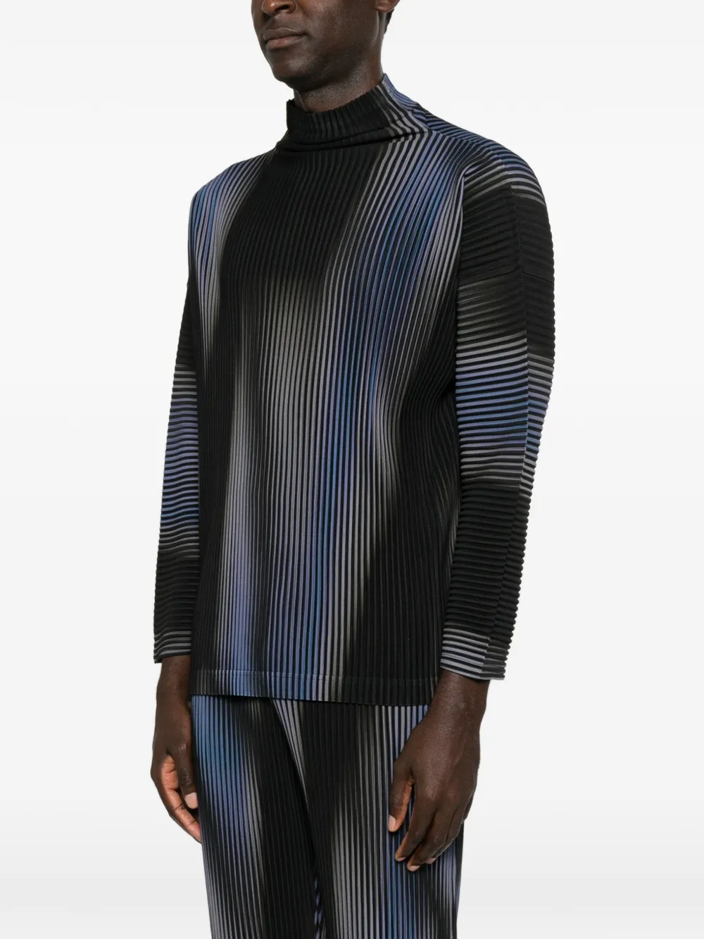 Homme Plissé Issey Miyake Blend of Lights geplooide top Blauw