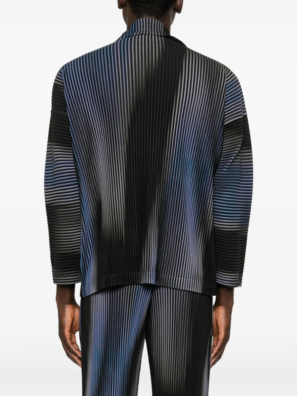 Homme Plissé Issey Miyake Blend of Lights geplooide top Blauw