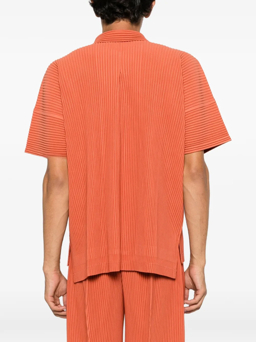 Homme Plissé Issey Miyake Gestreept overhemd Oranje
