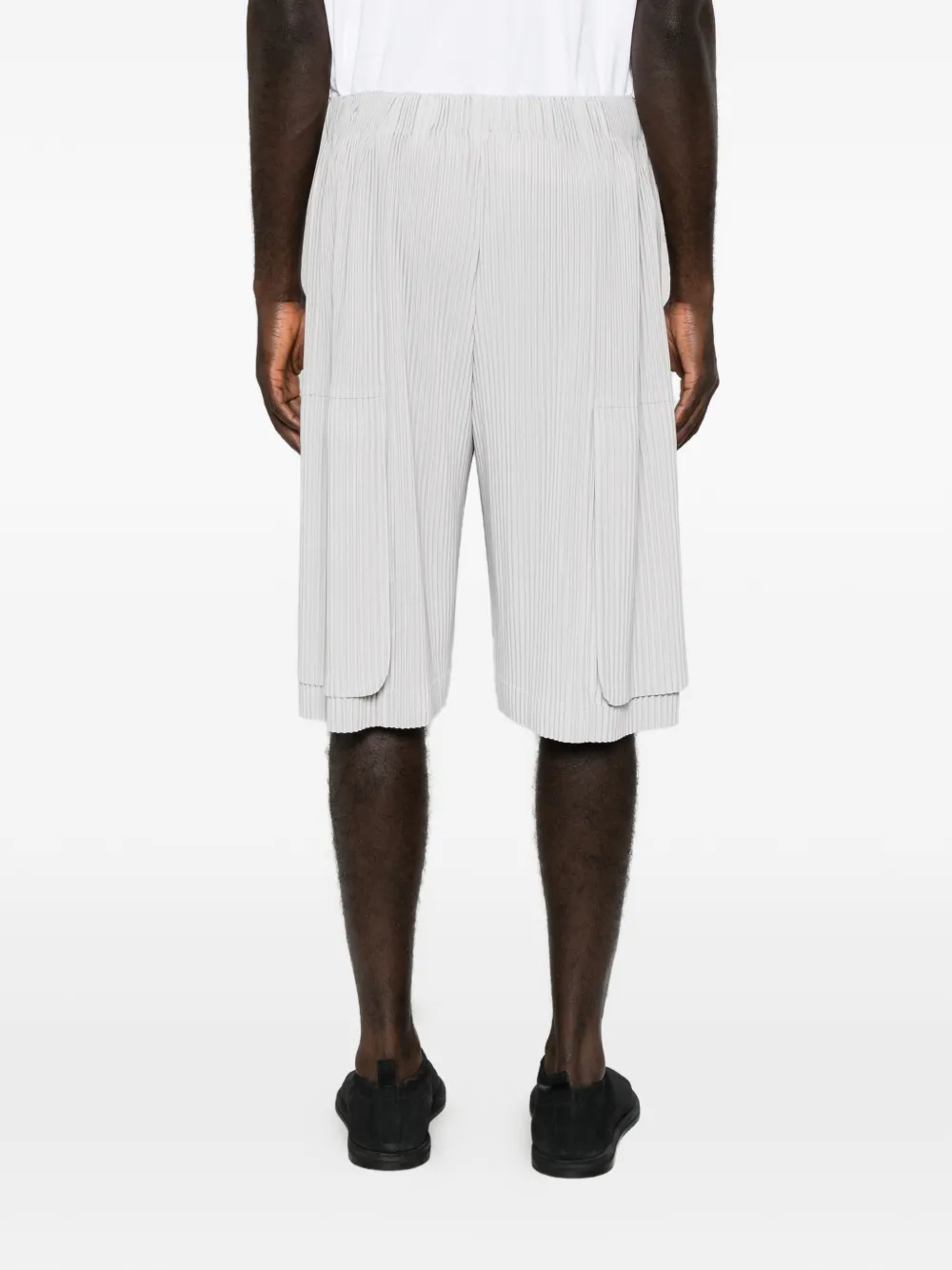 Homme Plissé Issey Miyake Monthly Colors shorts met trekkoord Grijs