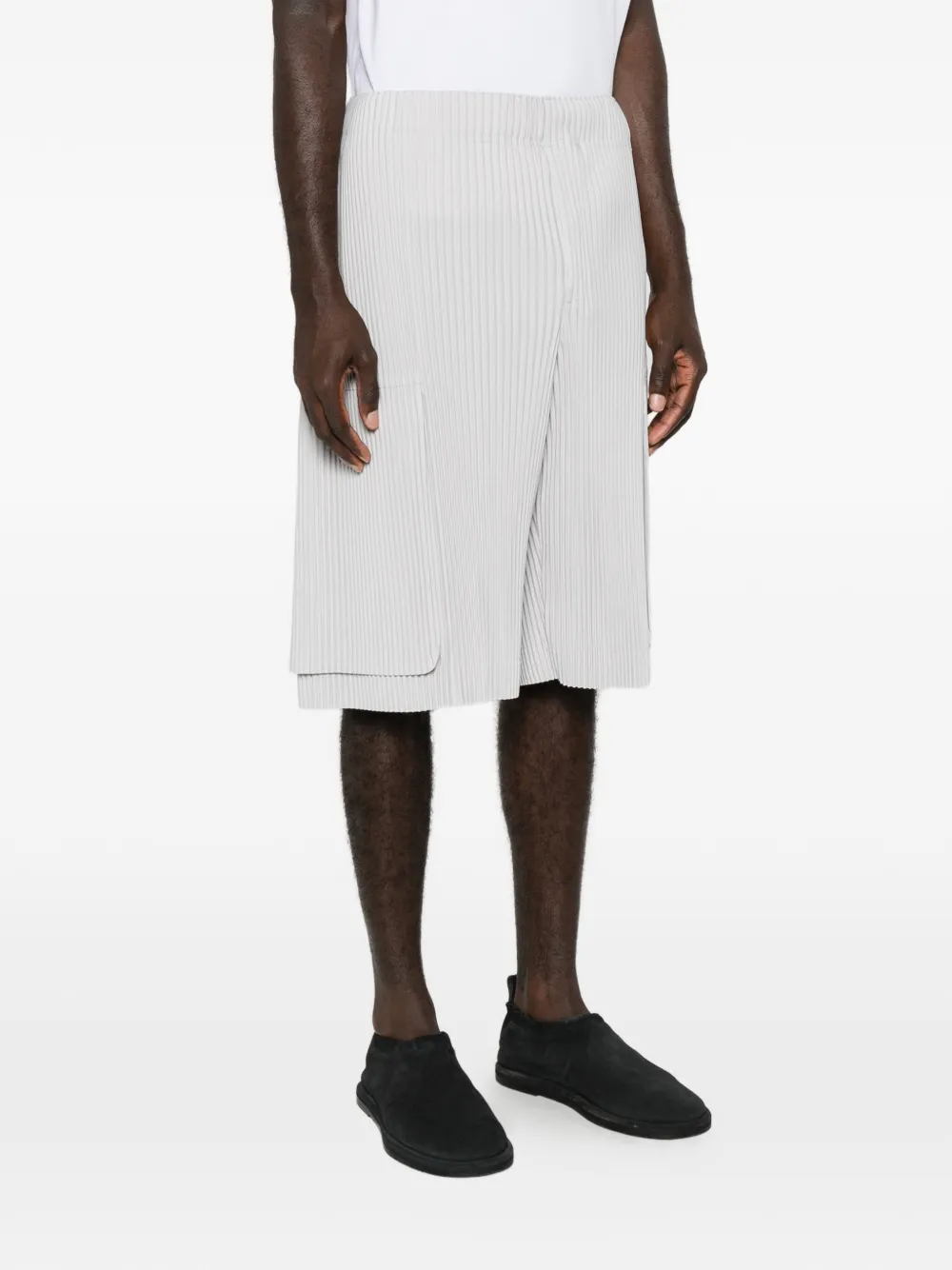 Homme Plissé Issey Miyake Monthly Colors shorts met trekkoord Grijs