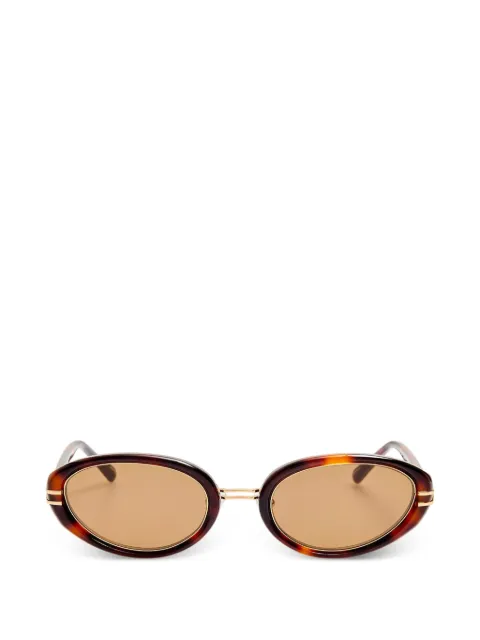 The Attico x Linda Farrow Ambra oval-frame sunglasses