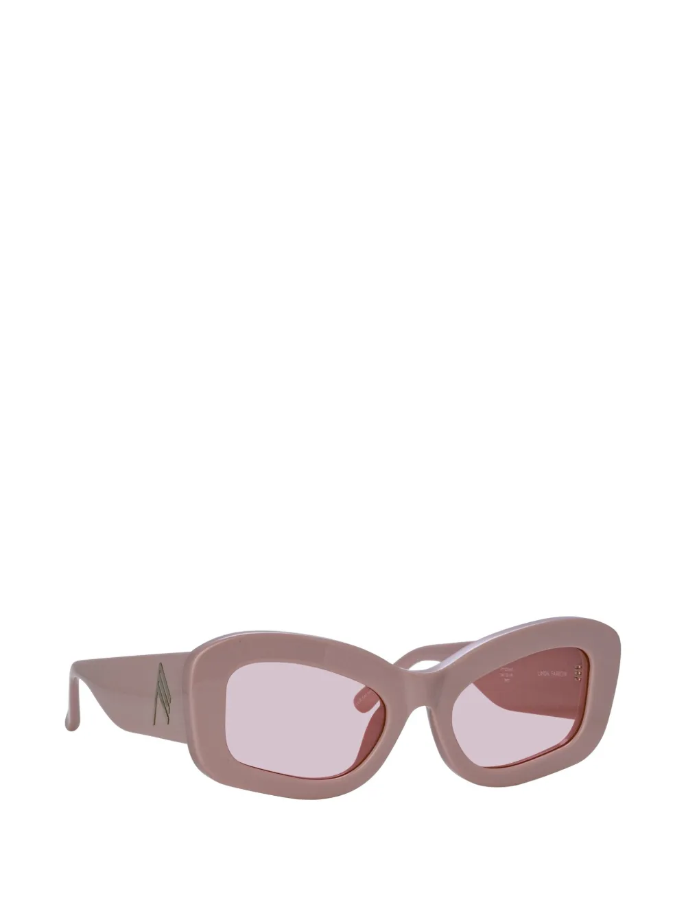 The Attico x Linda Farrow Harry cat-eye zonnebril Roze