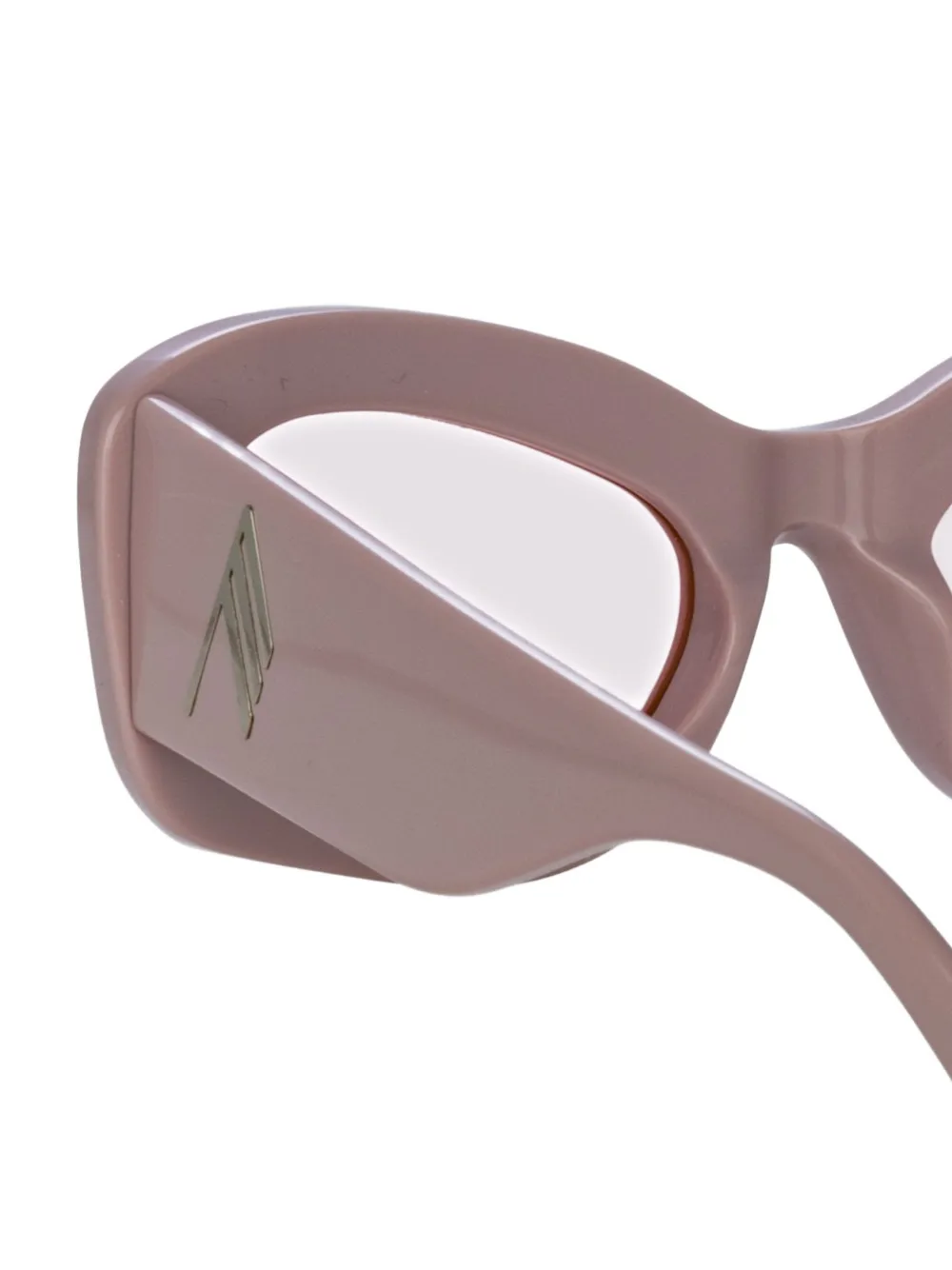 The Attico x Linda Farrow Harry cat-eye zonnebril Roze