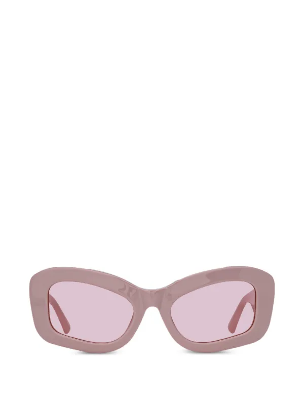 The Attico X Linda Farrow Harry Cat-eye Sunglasses in Pink