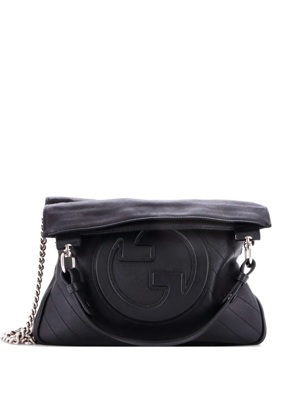 Gucci Pre-Owned Blondie NM Diagonal Quilted Leather Small tote bag - Nero