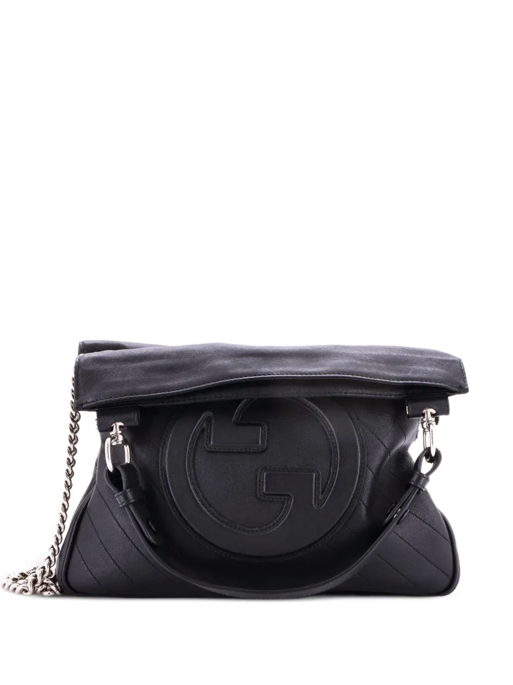 Gucci Pre-Owned Blondie NM Diagonal Quilted Leather Small tote bag - Nero