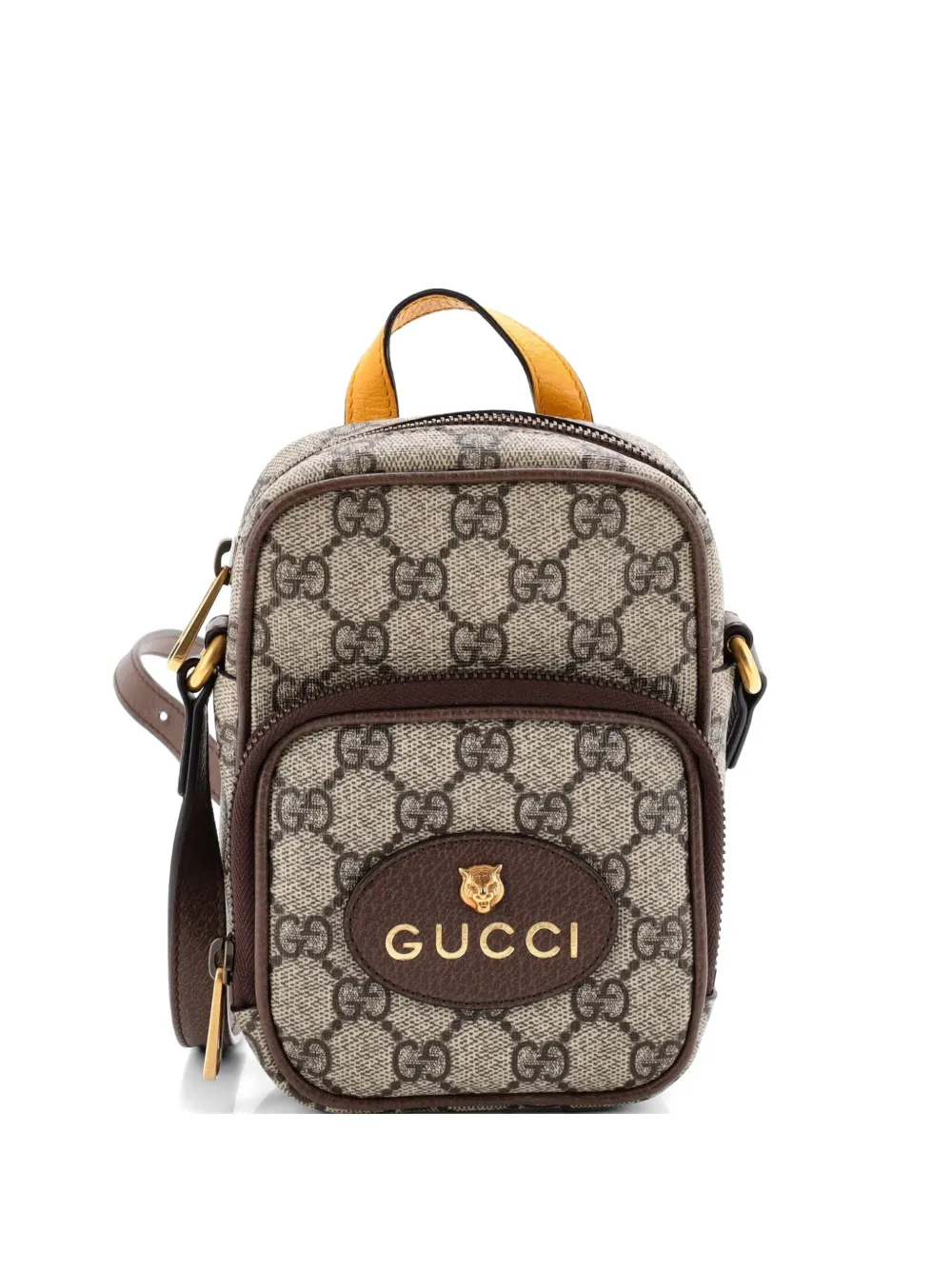 Gucci Pre-Owned Neo Vintage Top Handle GG Coated Canvas Mini crossbody bag - Braun