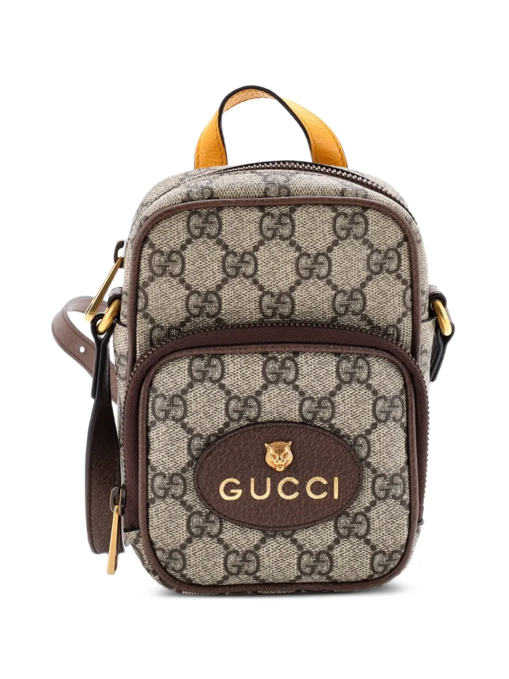 Gucci Pre-Owned Neo Vintage Top Handle GG Coated Canvas Mini crossbody bag - Marrone