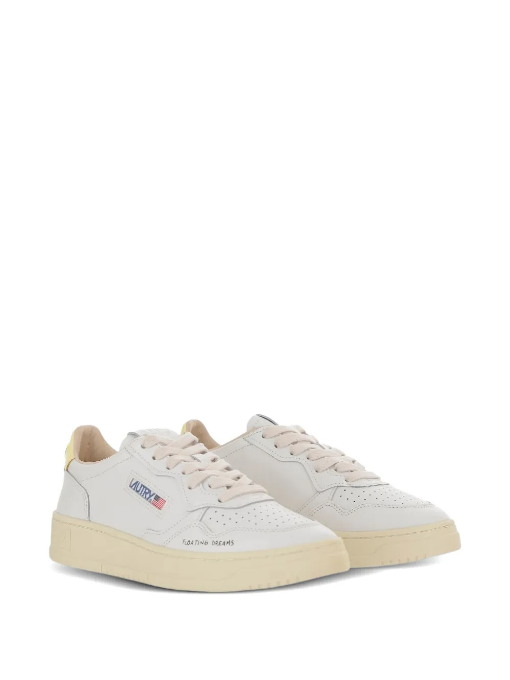 Autry Medalist leren sneakers Beige