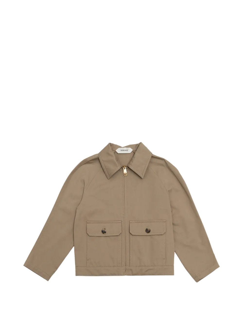 Versace Kids Medusa Biggie zip-up jacket - Toni neutri