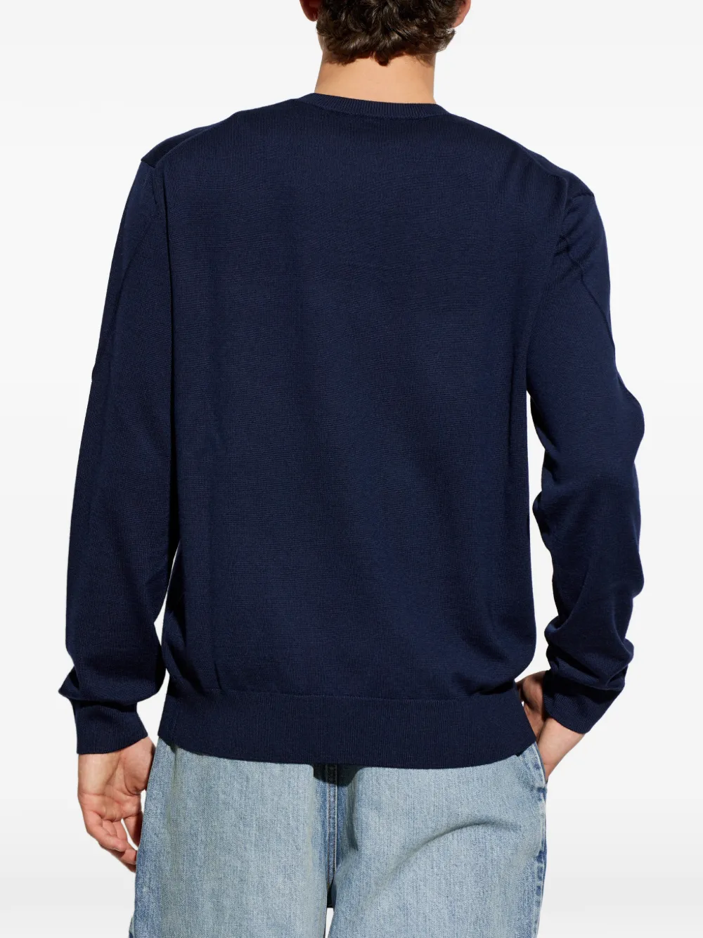Givenchy Trui met logopatch Blauw