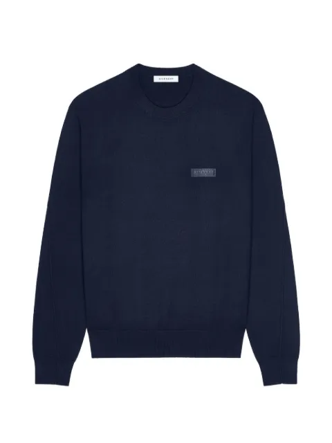 Givenchy sweater in wool with Paris gros grain