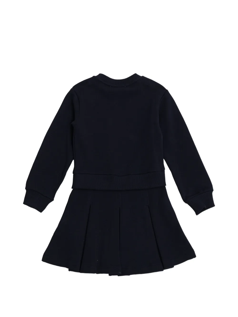 Versace Kids Jurk met geborduurd logo Blauw
