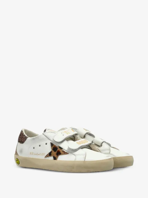 Golden Goose Kids Old School leopard-print sneakers