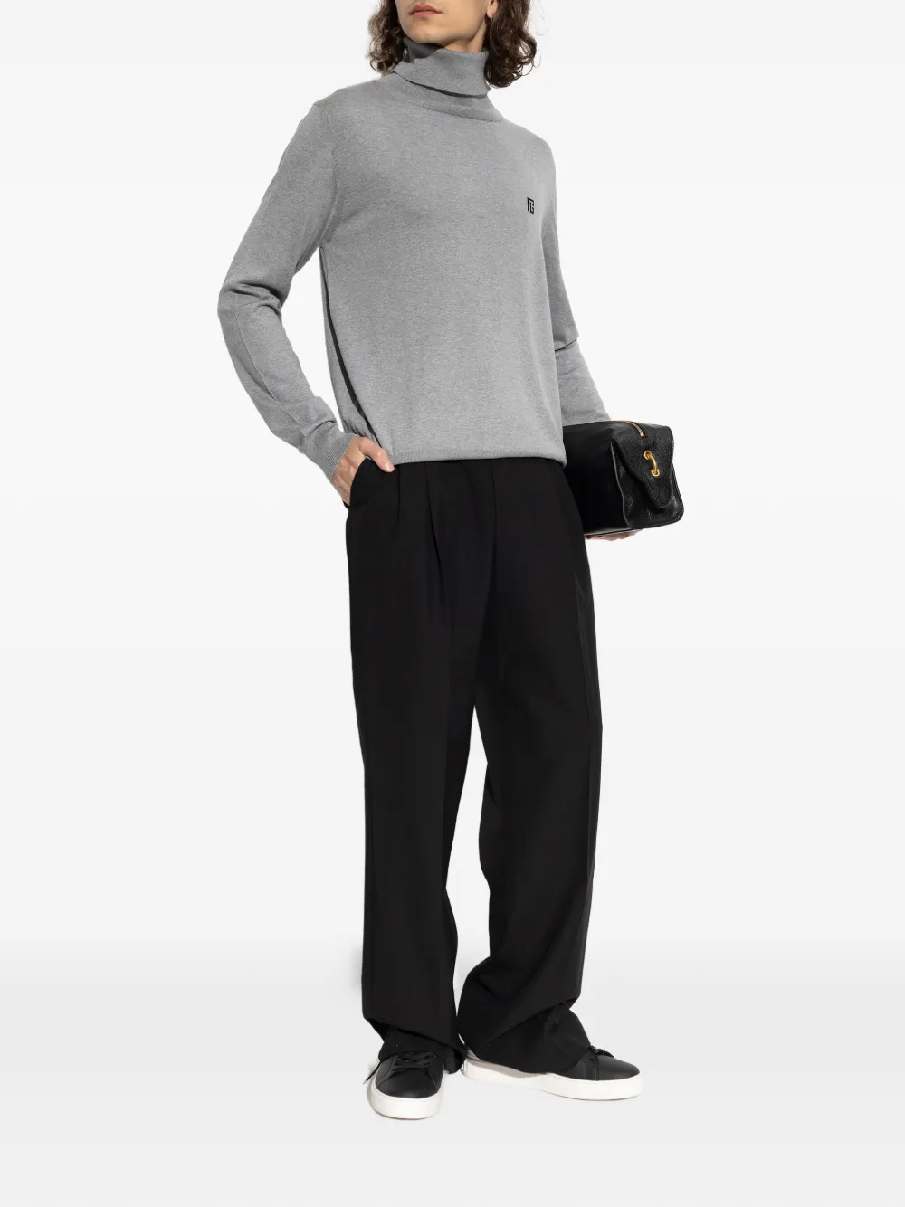 Balmain Coltrui met geborduurd logo Grijs