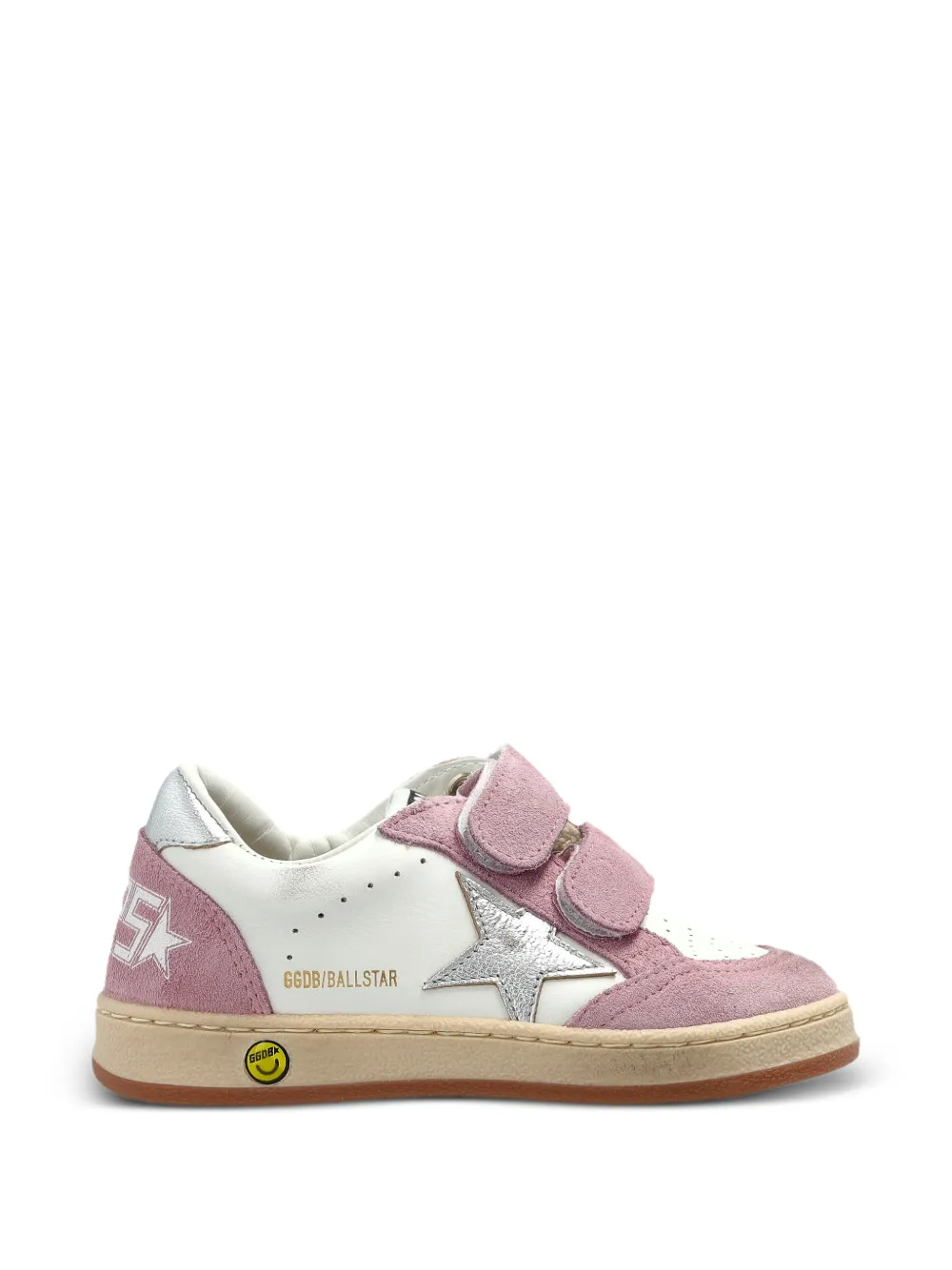 Golden Goose Kids Ball Star touch-strap sneakers Wit